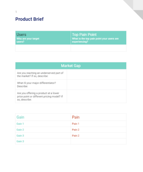 Minimum Viable Product Template - Word 1