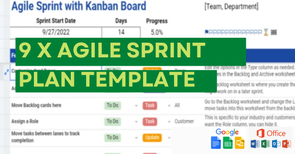 agile sprint planning Template excel Google Sheets