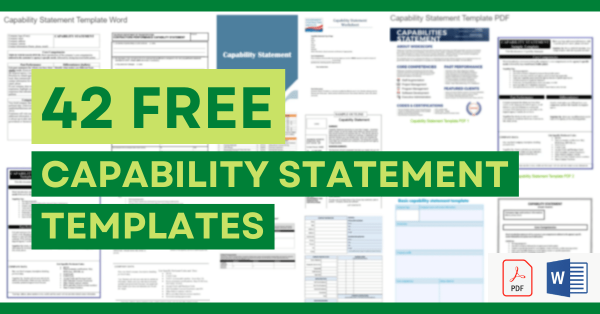 42 X Capability Statement Template