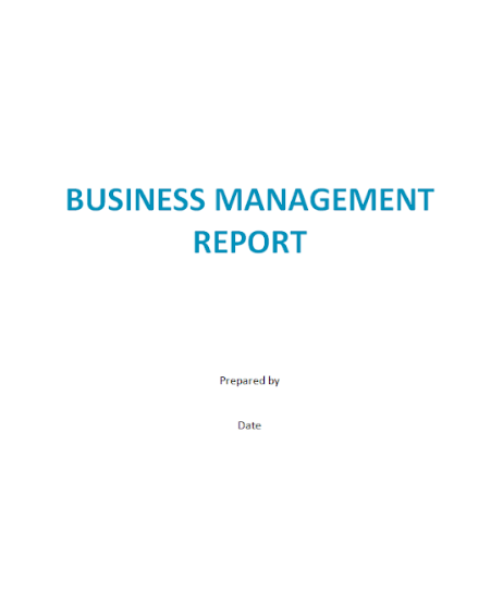 Business Report Template Word 11