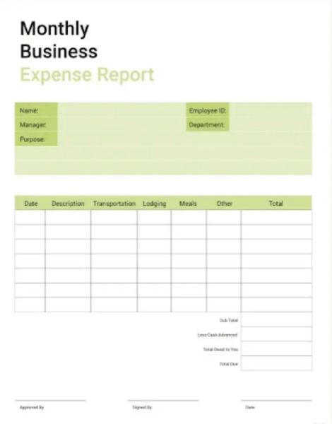 Business Report Template Word 12