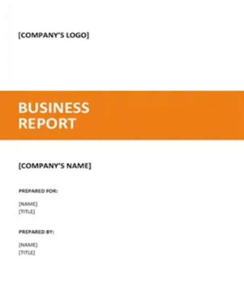 Business Report Template Word 13