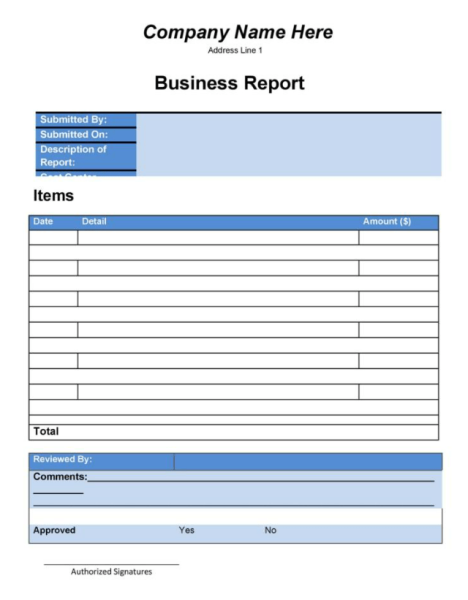 Business Report Template Word 3