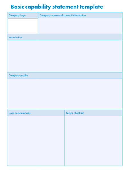 Capability Statement Template PDF 3