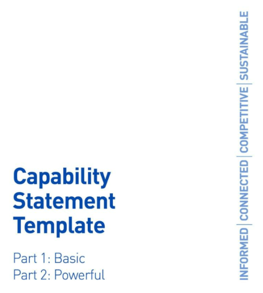 Capability Statement Template Word 5