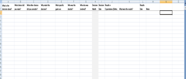 Decision Log Template - Excel 4