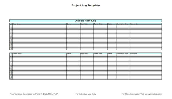 Decision Log Template PDF 2 min