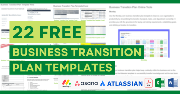 22 x Business Transition Plan Templates