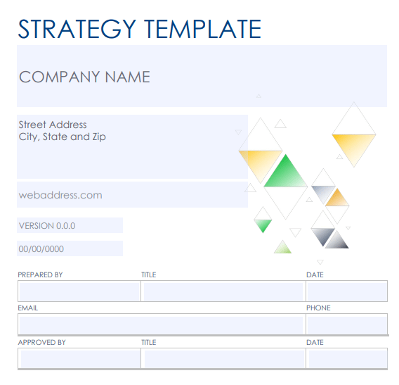 Go To Market Strategy Template Word 1