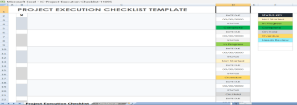 Project Execution Plan Template - Excel 5