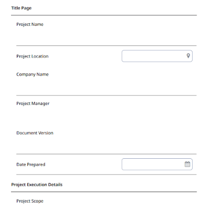 Project Execution Plan Template - PDF 1