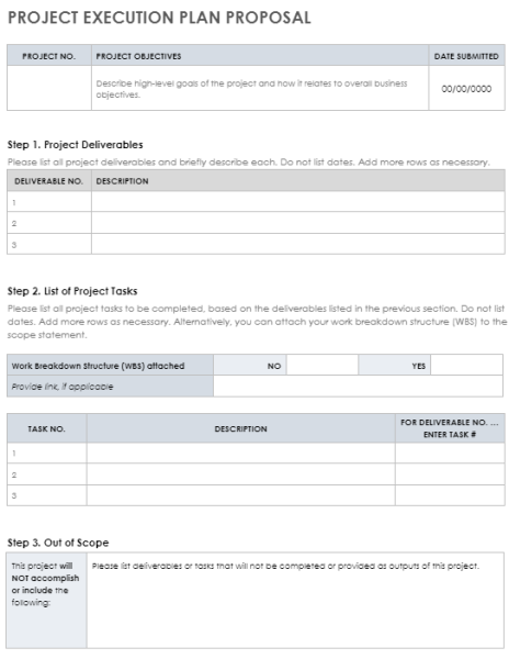 Project Execution Plan Template - Word 4