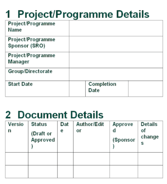 Project Execution Plan Template - Word 5