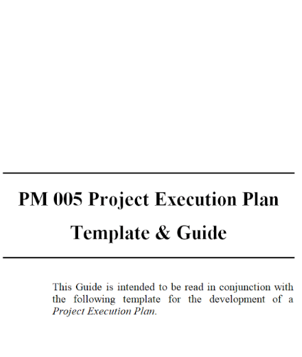 Project Execution Plan Template - Word 8